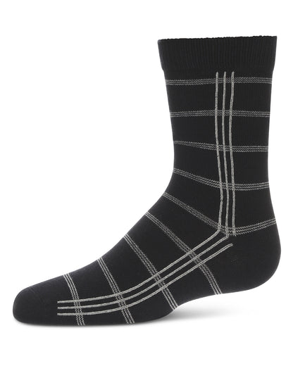 Boys' Boxed Stripe Crew Socks : Color: Navy