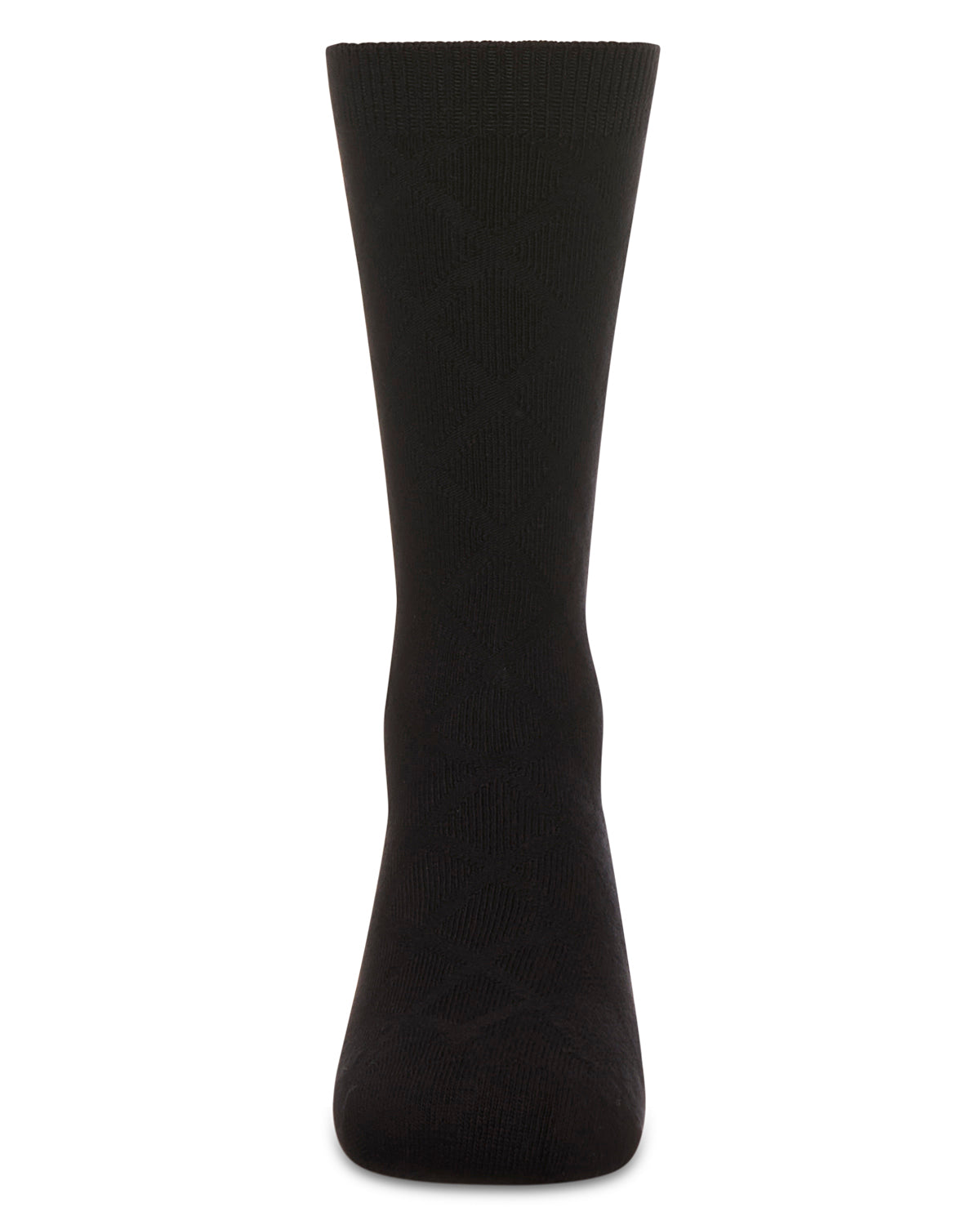 Boys' Diamond Rayon from Bamboo Crew Socks : Color: Black