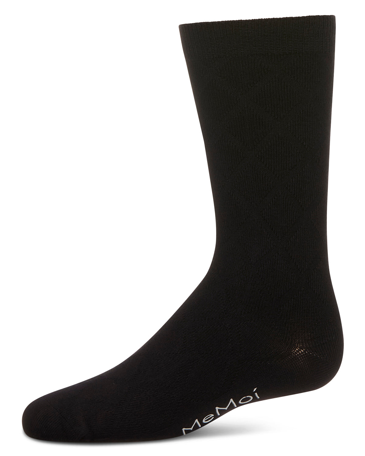 Boys' Diamond Rayon from Bamboo Crew Socks : Color: Black