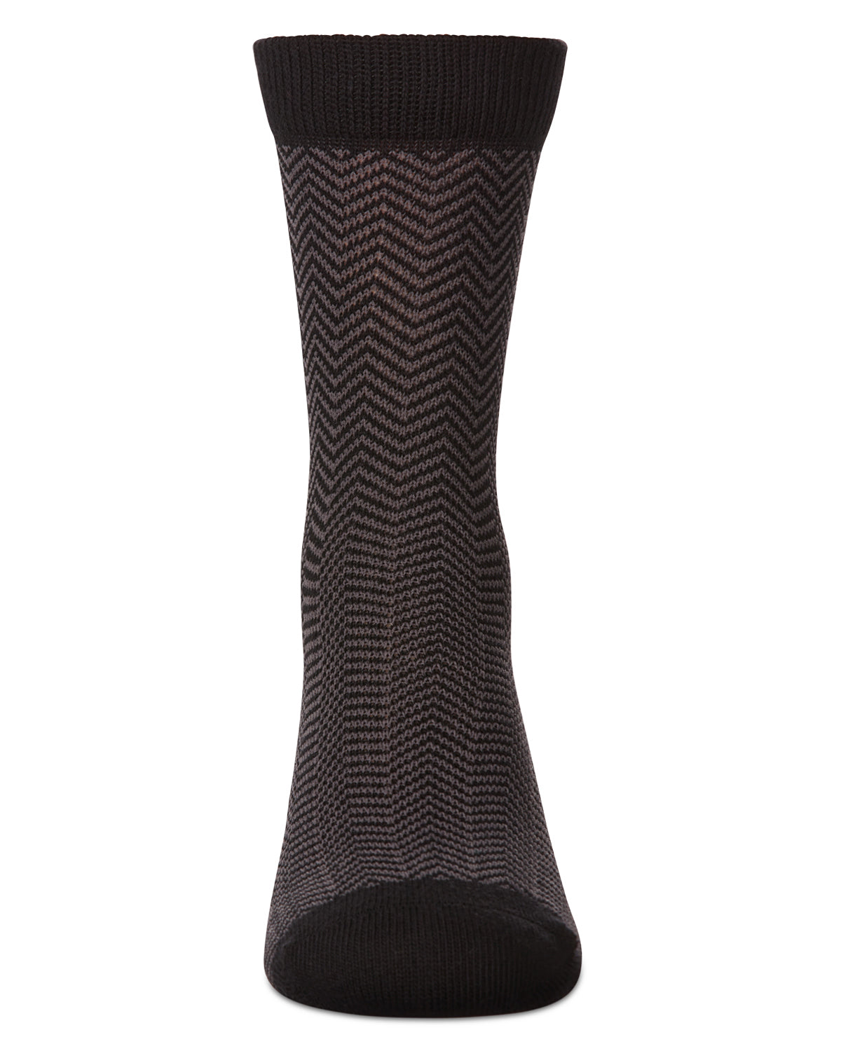 Boys' Herringbone Dress Socks : Color: Black