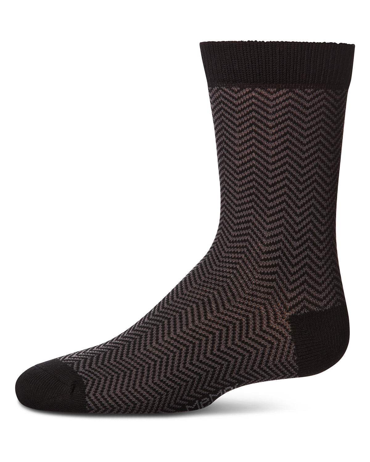 Boys' Herringbone Dress Socks : Color: Black