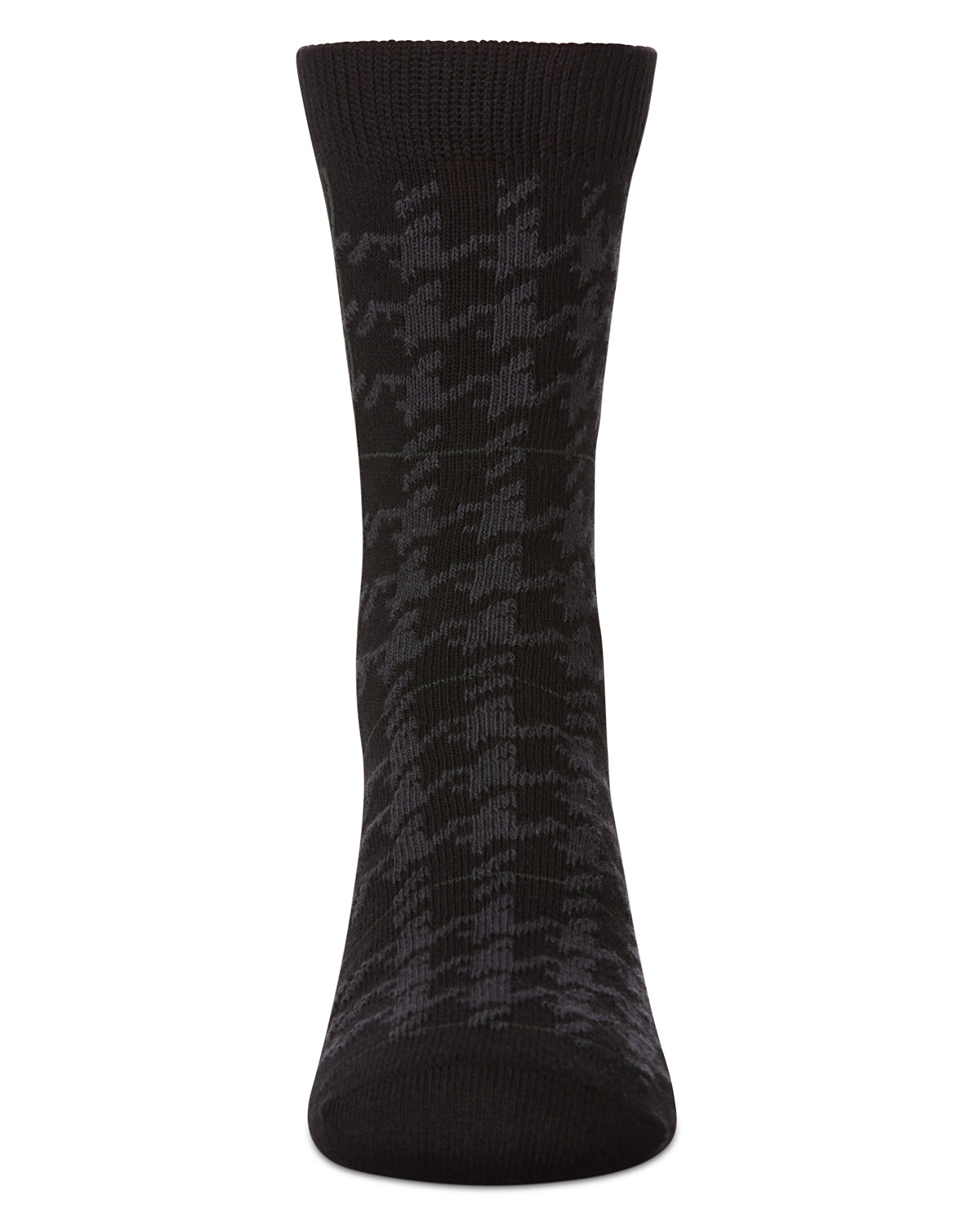 Boys' Hounds Plaid Dress Socks : Color: Black