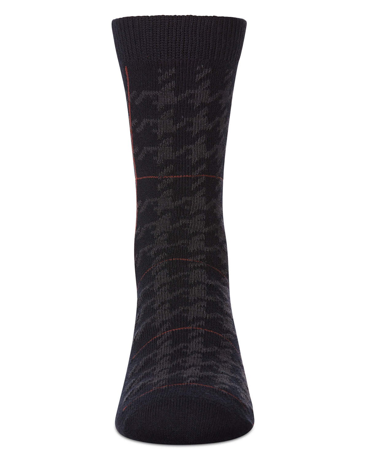 Boys' Hounds Plaid Dress Socks : Color: Black