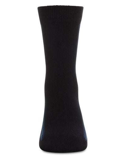 Boys' Dual Line Crew Socks : Color: Black