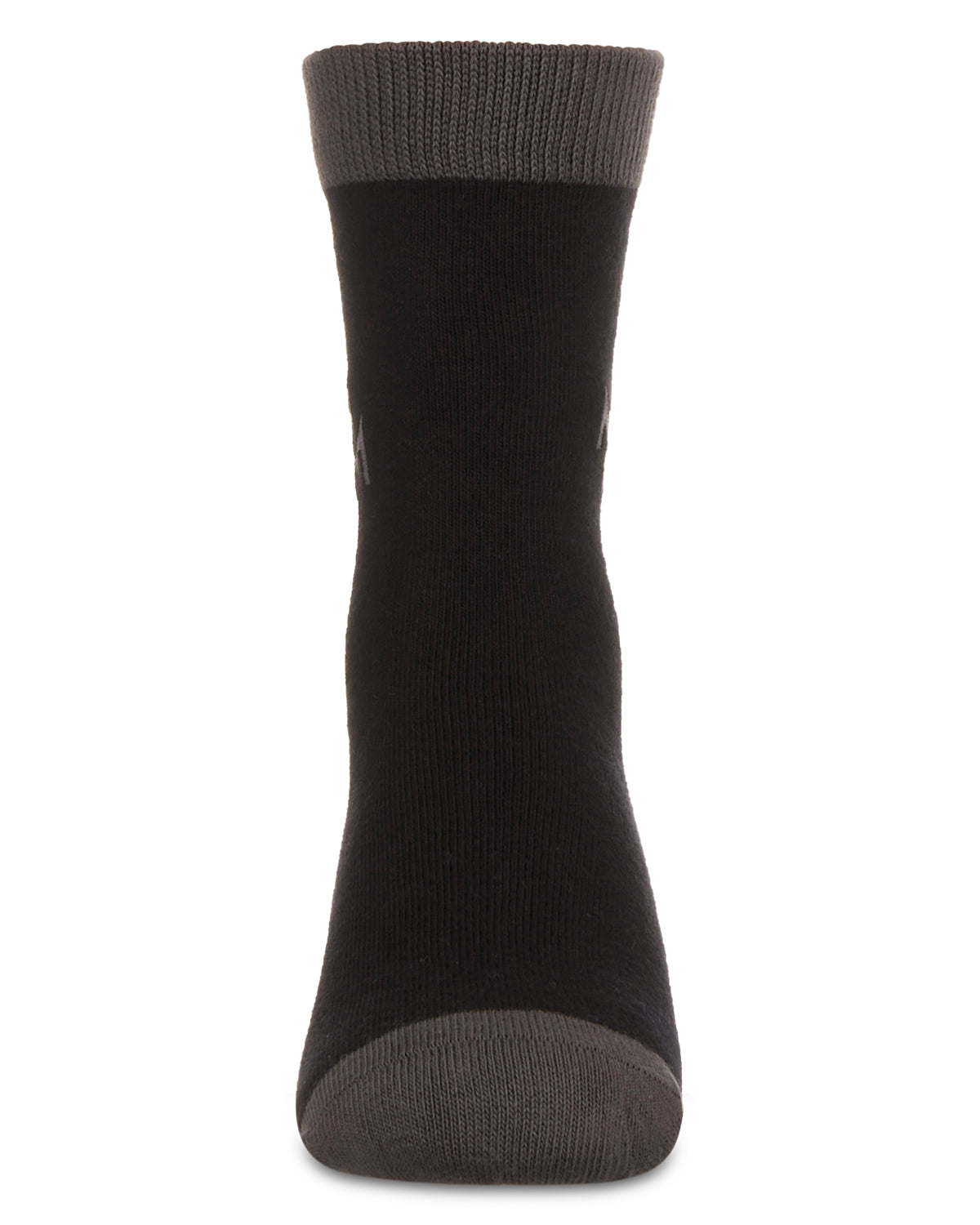 Boys' Overlapped M Crew Socks : Color: Black