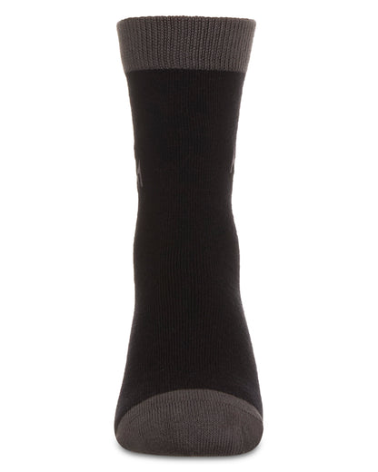 Boys' Overlapped M Crew Socks : Color: Black