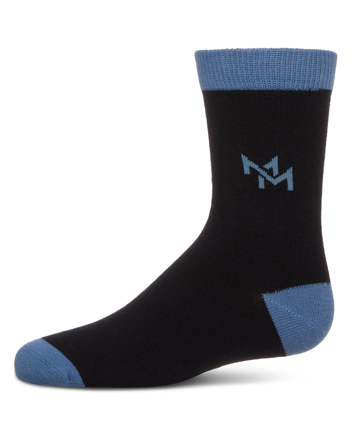 Boys' Overlapped M Crew Socks : Color: Navy