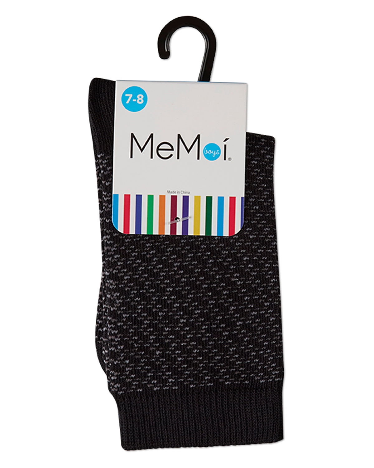 Boy's Bicolor Dashline Crew Socks