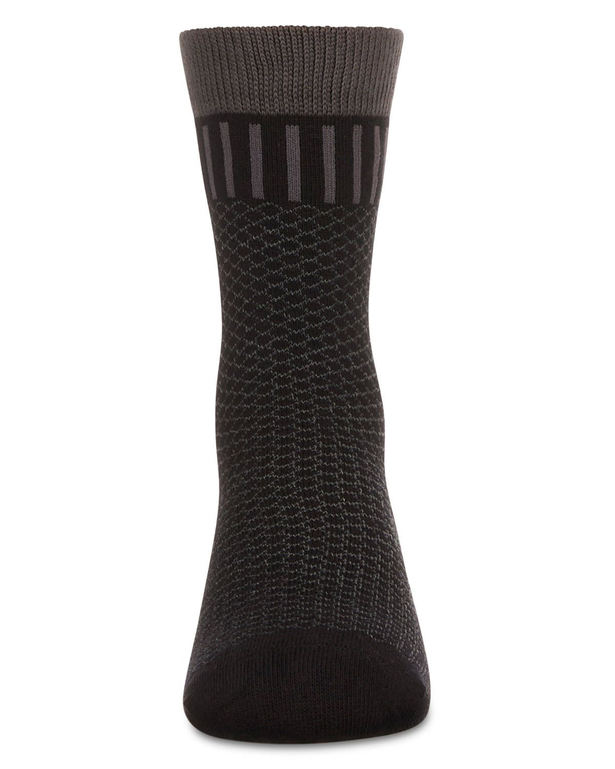 Boys' Geometry Crew Socks : Color: Black
