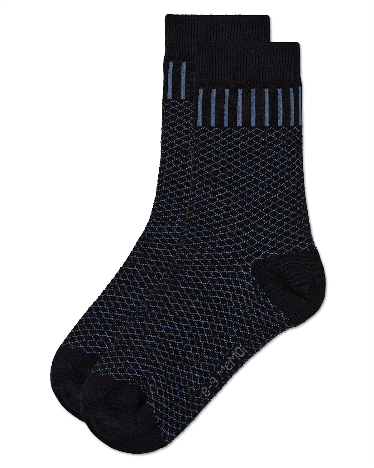 Boys' Geometry Crew Socks : Color: Black