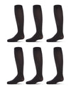6 Pair Girls Opaque Microfiber Matte 60-Denier Winter Tights