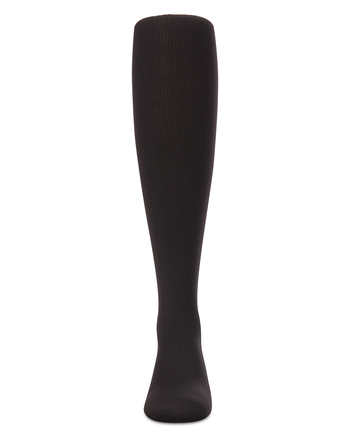 Girls' Elegant Ribbed Nylon Tights : Color: Black