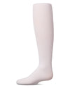 Girls' Elegant Ribbed Nylon Tights : Color: White