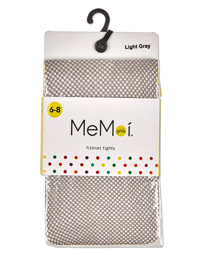 Mini-me Mini-net Girls Fishnet Tights : Color: Light Gray