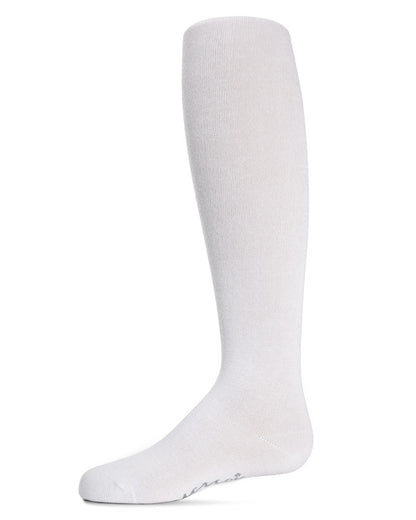 Baby and Toddler Girls Opaque Cotton-Rich Mini-Ribbed Sweater Tights