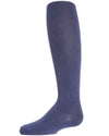 Girls' Soft Pima Cotton Opaque Tights : Color: Blue Indigo