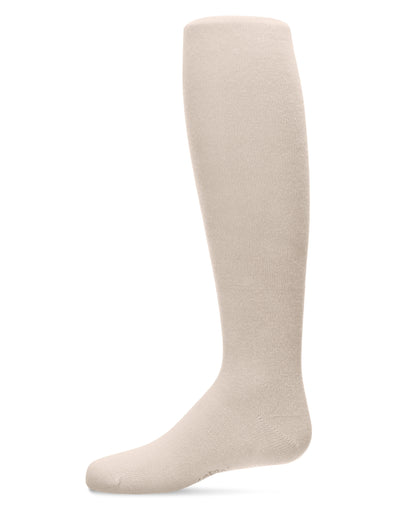 Girls' Soft Pima Cotton Opaque Tights : Color: Latte