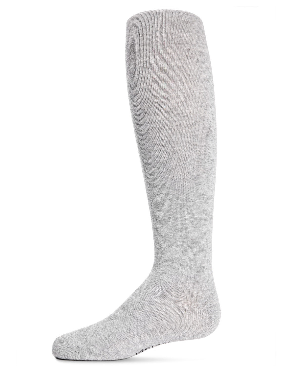 Girls' Soft Pima Cotton Opaque Tights : Color: Light Gray