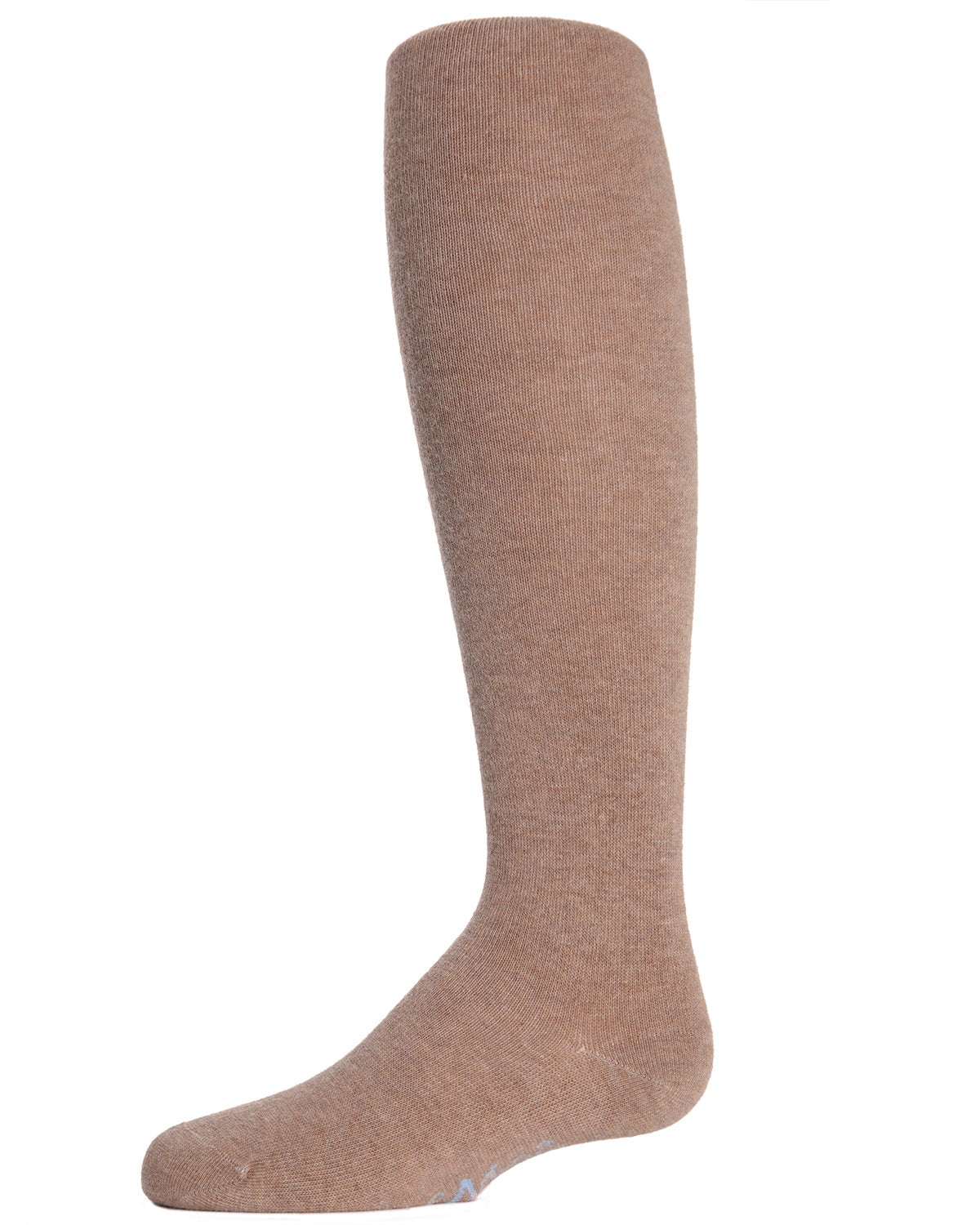 Girls' Soft Pima Cotton Opaque Tights : Color: Taupe Heather