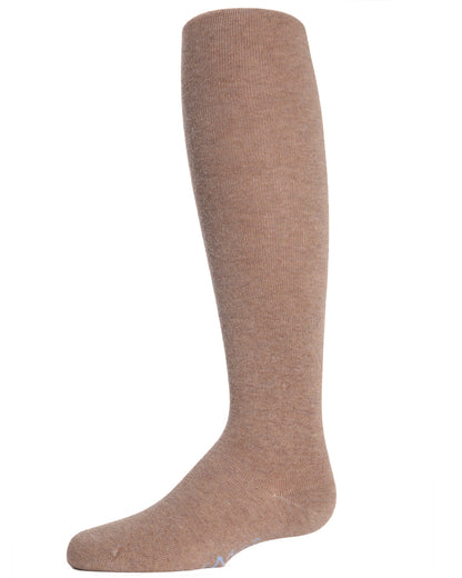 Girls' Soft Pima Cotton Opaque Tights : Color: Taupe Heather