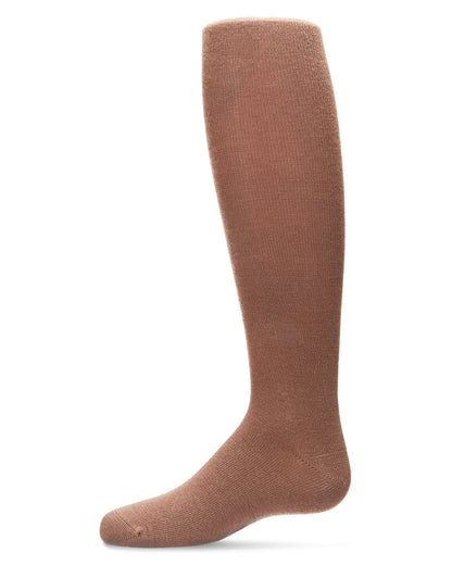 Girls' Soft Pima Cotton Opaque Tights : Color: Toasted Almond