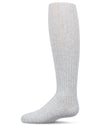 Infant Classic Ribbed Cotton Blend Opaque Tights : Color: Light Gray