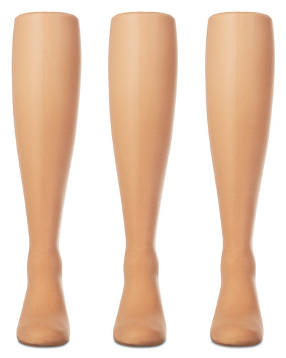 Girls' 3 Pair Pack Semi-Opaque Tights