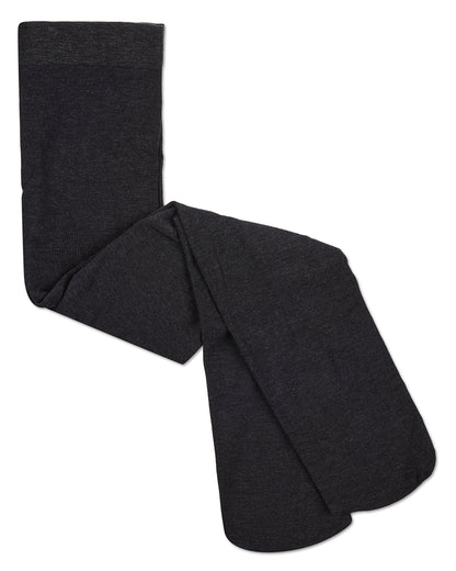 Girls' Soft Pima Cotton Opaque Tights : Color: Heather Charcoal