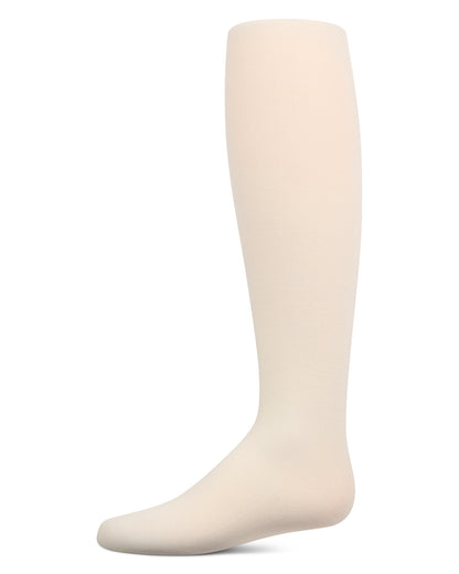 Girls' Soft Pima Cotton Opaque Tights