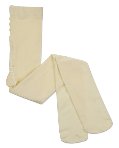 Girls' Soft Pima Cotton Opaque Tights : Color: Ivory