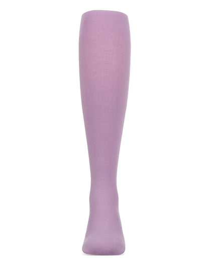 Girls' Soft Pima Cotton Opaque Tights : Color: Lavender