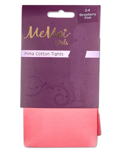Girls' Soft Pima Cotton Opaque Tights