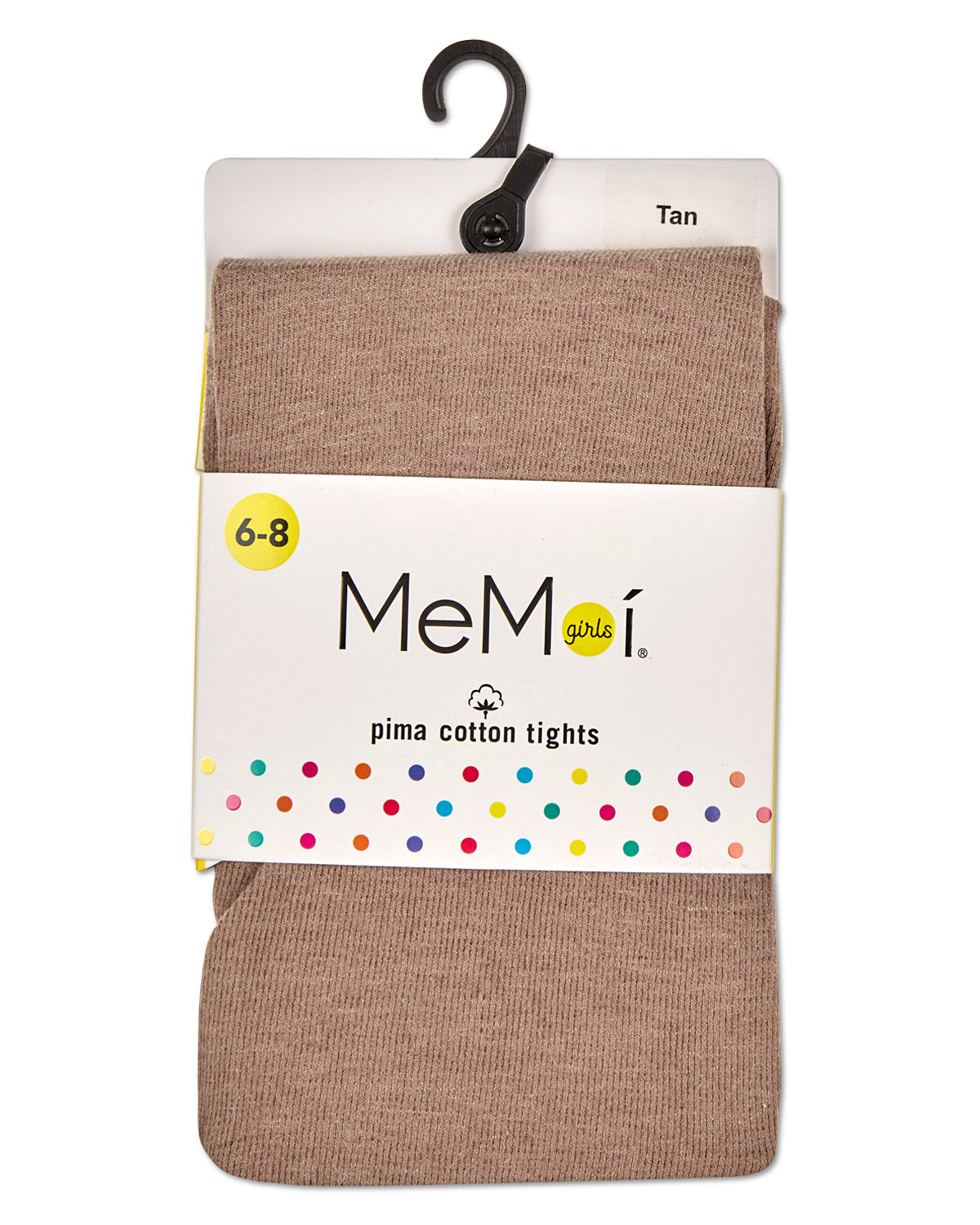 Girls' Soft Pima Cotton Opaque Tights : Color: Tan
