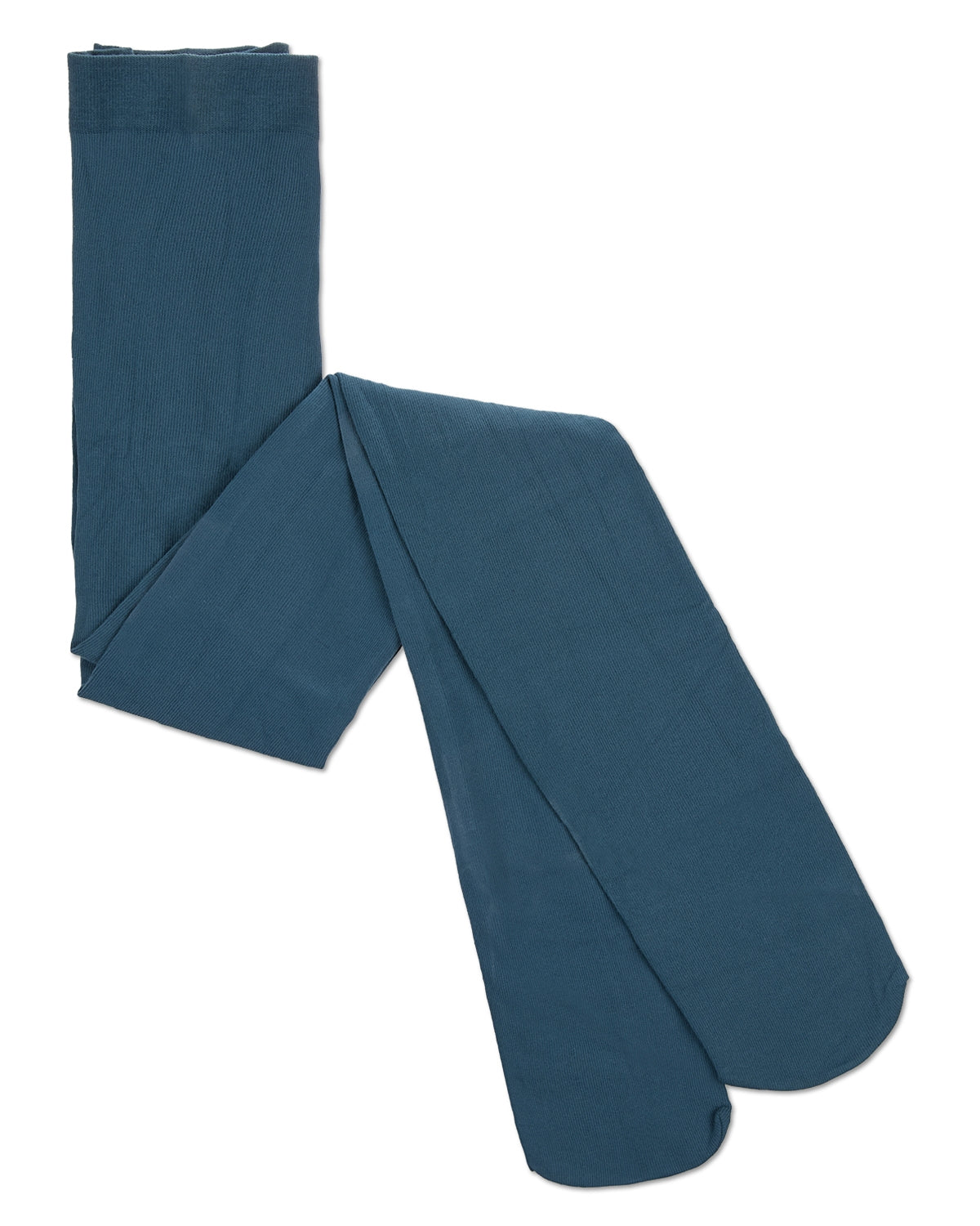 Girls' Soft Pima Cotton Opaque Tights : Color: Teal