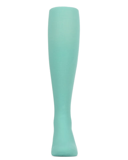 Girls' Soft Pima Cotton Opaque Tights : Color: Waterfall
