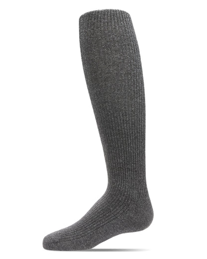 Girls' Thin Ribbed Cotton Tights