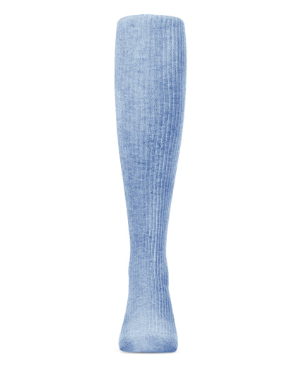 Girls' Thin Ribbed Cotton Tights