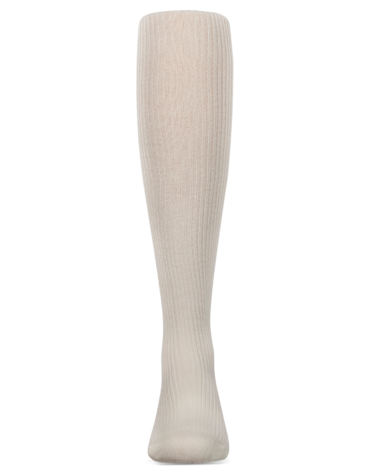 Infant Thin Ribbed Cotton Blend Basic Non-Binding Tights