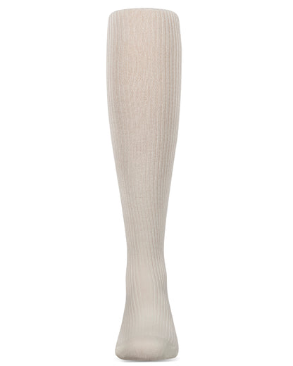 Infant Thin Ribbed Cotton Blend Basic Non-Binding Tights