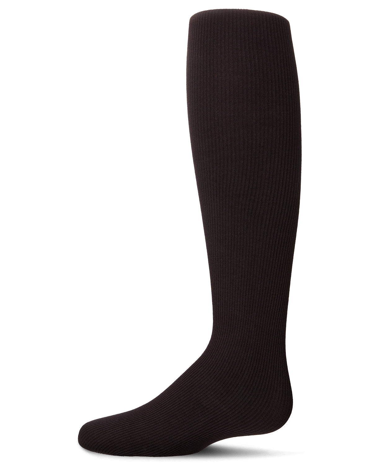 Girls Ribbed Supreme Cotton Blend Non-Pilling Tights : Color: Black