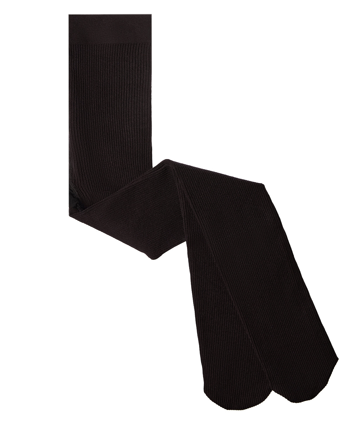Girls Ribbed Supreme Cotton Blend Non-Pilling Tights : Color: Black