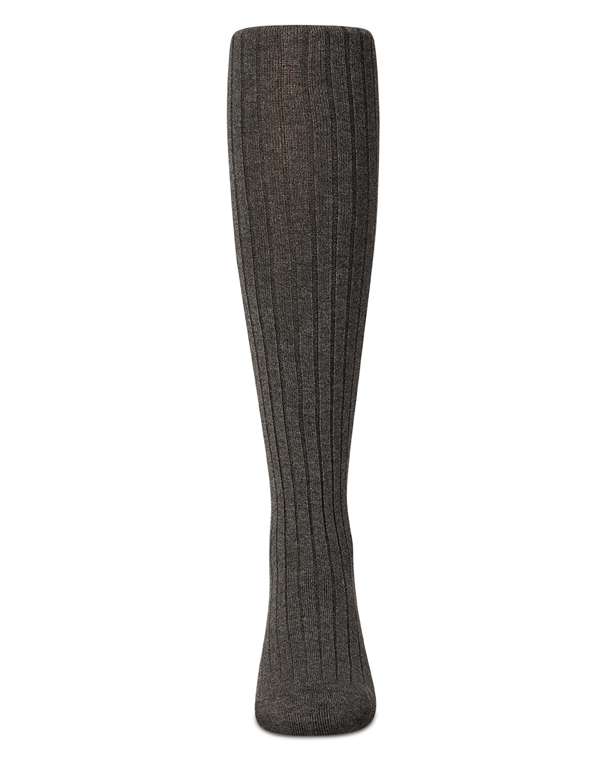 Gray knee-high sock on a white background