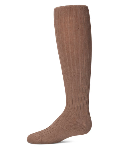 Brown knee-high sock on a white background