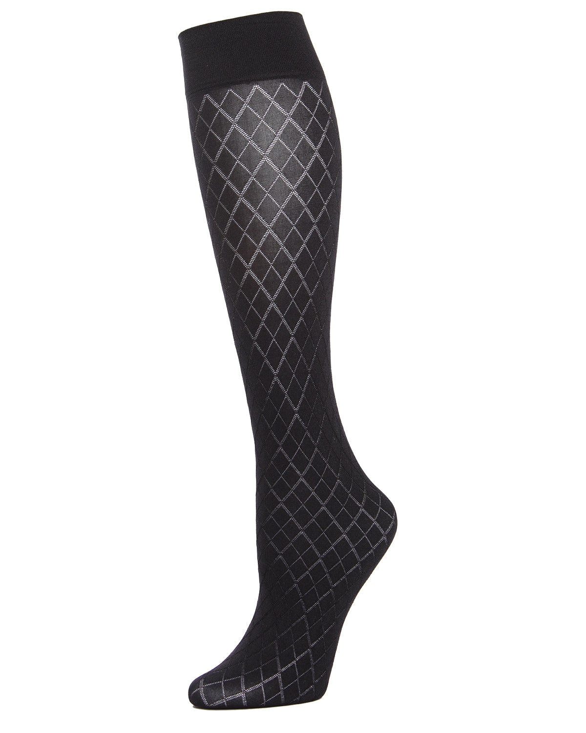 Women's Diamond Argyle-Patterned Knee High Trouser Sock
