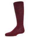 Kid's Basic Cotton Blend Knee High Socks : Color: Burgundy