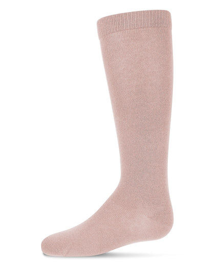 Kid's Basic Cotton Blend Knee High Socks : Color: Blush