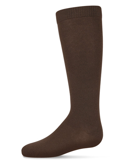 Kid's Basic Cotton Blend Knee High Socks : Color: Cocoa