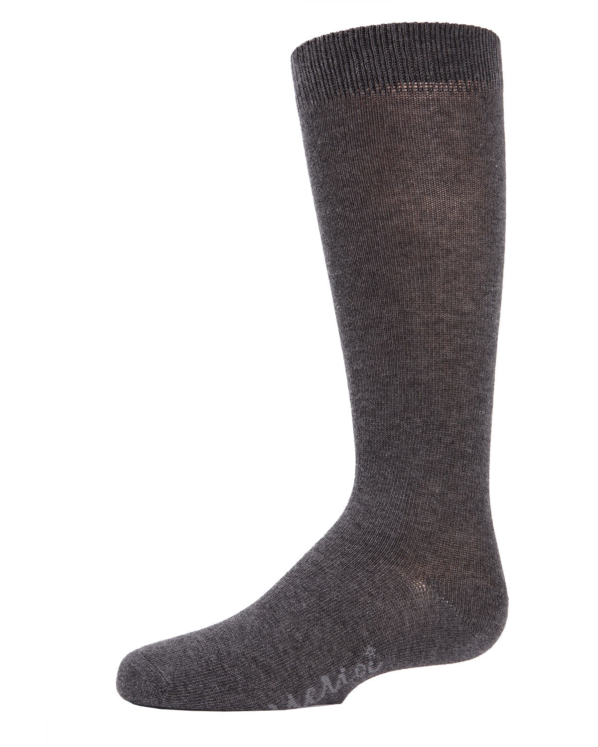 Kid's Basic Cotton Blend Knee High Socks : Color: Dark Gray