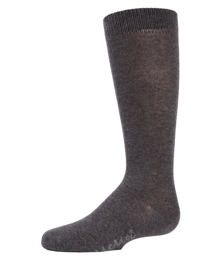 Kid's Basic Cotton Blend Knee High Socks : Color: Dark Gray