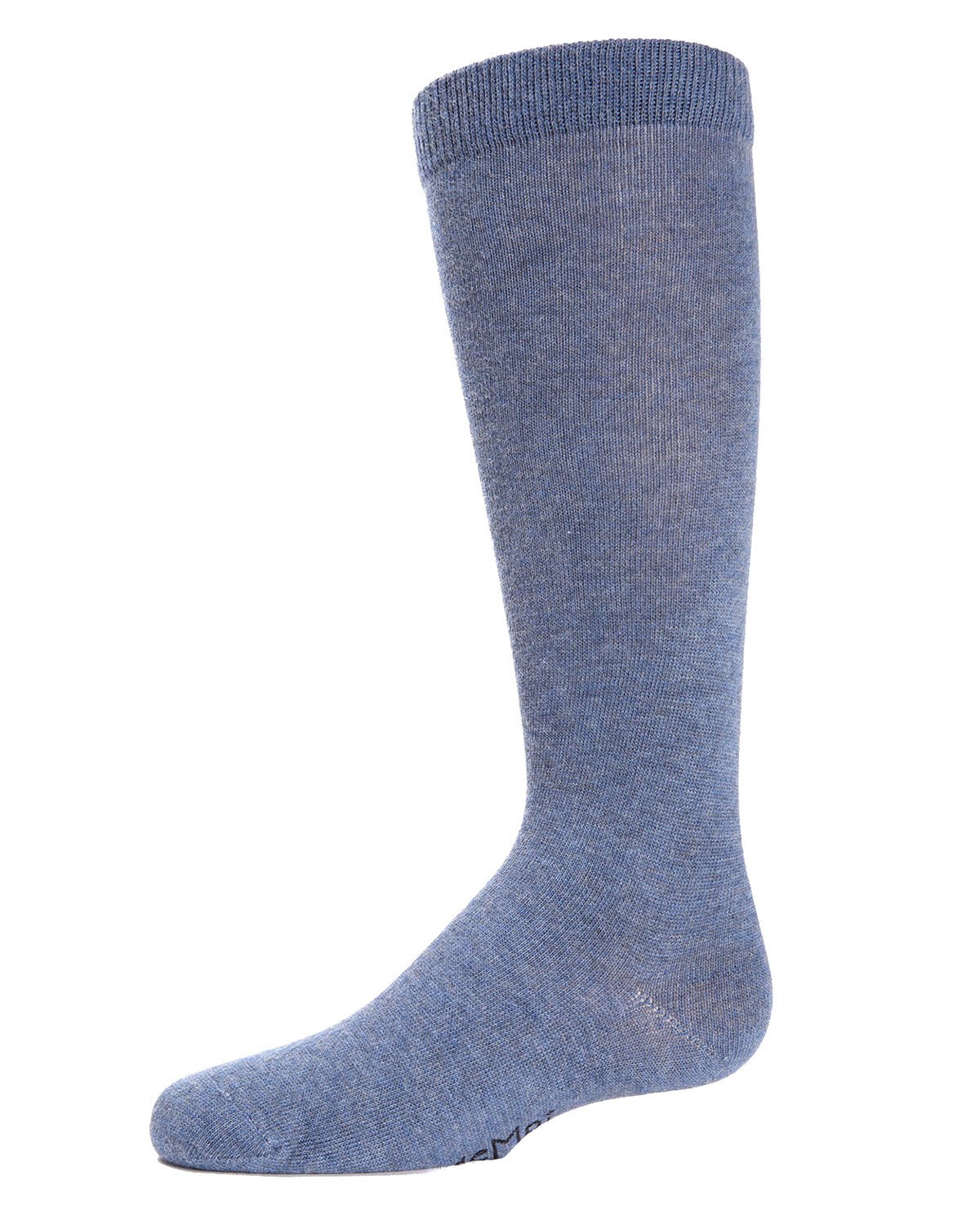 Kid's Basic Cotton Blend Knee High Socks : Color: Light Denim